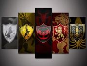 Quadros Decorativos Mosaico Game Of Thromes"