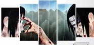 Quadros Decorativos Mosaico Itachi Uchiha Irmãos Anime"