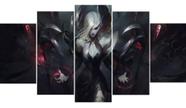 Quadros Decorativos Mosaico Morgana Coven Skin Lol Game"