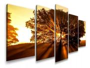 Quadros Decorativos Natureza Arvore Por Do Sol"