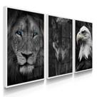 Quadros Decorativos Para Sala Animais Leão Lobo Águia