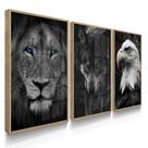 Quadros Decorativos Para Sala Animais Leão Lobo Águia