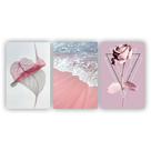 Quadros Decorativos quarto Floral Praia Rosa 60x40