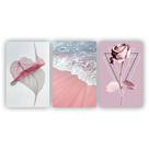 Quadros Decorativos quarto Floral Praia Rosa 80x60