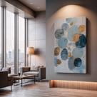 Quadros Decorativos Reflexos do Céu 40x60 Moderno Luxo Sala Quarto Escritório