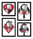 Quadros Decorativos Reis Baralho Arte Cartas Poker Quadros Decorativos Reis Baralho Arte Cartas Poker