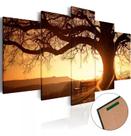 Quadros Decorativos Sala Árvore Da Vida Entardecer Sol