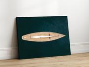 Quadros Decorativos Sala Barco Luxo 90x60 Linha Premium Tela Impressa nas laterais Sala e Escritório
