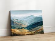Quadros Decorativos Sala Paisagem Natural Moderna 130x90 Linha Premium IMpresso nas Laterais