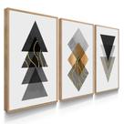 Quadros Decorativos Sala Quarto Abstrato Formas Geométricas