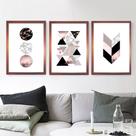 Quadros Decorativos Sala Quarto Com Moldura Rose Gold