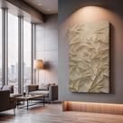 Quadros Decorativos Textura Botânica 130x90 Moderno Luxo Sala Quarto Escritório