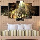 Quadros Decorativos Tigre Caverna Natureza"