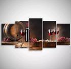 Quadros Decorativos Vinho Barril Uvas Bebida "