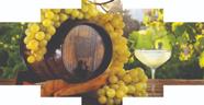 Quadros Decorativos Vinho Uva Verde Barril"