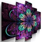 Quadros Decorativos Vitral Flor Abstrato Sala Quarto
