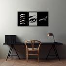 Quadros Designer de Sobrancelhas Prata Quadros Designer de Sobrancelhas Prata