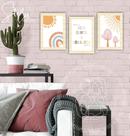 Quadros Escandinavo Menina Para Quarto de Menina