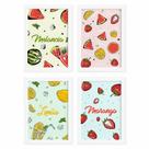 Quadros Frutas Refrescantes Moldura Branca 22x32cm 4un