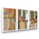 Quadros Gesso Textura Moldura Moderno Hall