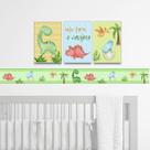 Quadros infantil e Faixa Decorativa Dinossauro Menino Bebê Animais