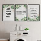 Quadros Lavanderia Lavar Passar Amar Kit 3 Peças 20x28cm