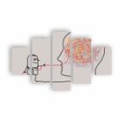 Quadros Mente Psicologia Decorativo Clinica 110x65 NE13C5P Quadros Mente Psicologia Decorativo Clinica 110x65 NE13C5P