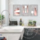 Quadros Para Cozinha Cinza e Branco