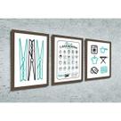 Quadros para Lavanderia - Kit Guia da Lavanderia 2 - Quadro Novo