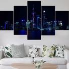 Quadros Para Sala Cidade Paisagem Noturna" Quadros Para Sala Cidade Paisagem Noturna"