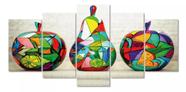 Quadros Para Sala Frutas Abstrato Geometrico"