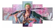 Quadros Para Sala Mosaico One Piece Zoro Wano Luf"