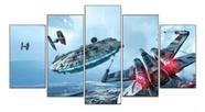 Quadros Para Sala Mosaico Star Wars Naves"