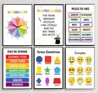 Quadros Pedagogicos Educativos Escola Brinquedoteca 6 Peças Quadros Pedagogicos Educativos Escola Brinquedoteca 6 Peças