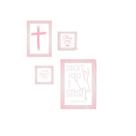 Quadros Placas Mdf 6mm Sala Quarto Mulher Cristã 4 Un 29x20