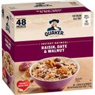 Quaker Aveia Instantânea Passas, Tâmaras e Nozes 48 Sachês 37g