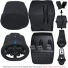 Qualicapas Capas Protetoras Compatíveis com Volante, Base e Pedais G25 e G27 Capa para Câmbio Racing Wheel Simulador Gamer Logitech