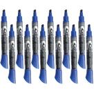 Quarteto de marcadores apagáveis a seco EnduraGlide Chisel Tip Blue, pacote com 12 Quarteto de marcadores apagáveis a seco EnduraGlide Chisel Tip Blue, pacote com 12