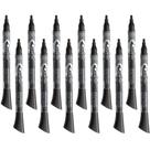 Quarteto de marcadores apagáveis a seco EnduraGlide Fine Tip Black, pacote com 12