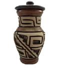 Quartinha de Barro Marajoara 20cm, Africana, Com Asa, Moringa de água, Umbanda e Candomblé