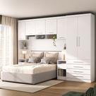Quarto 7 Portas 5 Gavetas Cab Qn Alpes Master Luciane Móveis Branco Pf-branco Pf
