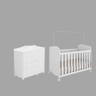 Quarto Bebê Berço Americano Uli Cômoda Provençal Elo Peroba -