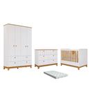 Quarto Bebe Completo Bis Dorabelly MDF Com Colchão