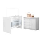 Quarto Bebê Completo Doce Sonho Qmovi - Branco