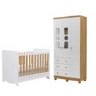 Quarto Bebe Moveis Peroba Berço e Guarda roupa Tedy Ben DRB Quarto Bebe Moveis Peroba Berço e Guarda roupa Tedy Ben DRB