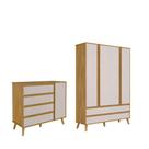Quarto Bebe Moveis Peroba Theo Comoda Guarda Roupa MDF Quarto Bebe Moveis Peroba Theo Comoda Guarda Roupa MDF