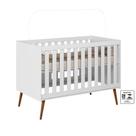 Quarto Bebe Retrô 100% MDF- Lunna Berço + Gaveteiro - Branco Quarto Bebe Retrô 100% MDF- Lunna Berço + Gaveteiro - Branco