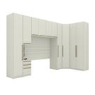 Quarto Casal 10 Portas 6 Gavetas Canto Oblíquo Areia