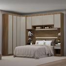 Quarto Casal Completo 462,5cm com Guarda Roupa Modulado