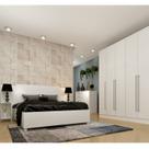 Quarto Casal Completo Guarda Roupa 6 Portas com Cômoda Cama e Cabeceira Quarto Casal Completo Guarda Roupa 6 Portas com Cômoda Cama e Cabeceira